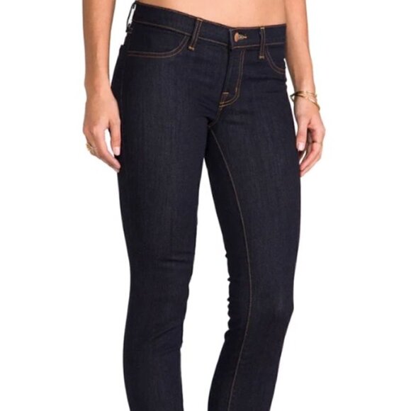J BRAND 'STARLESS’ JEAN LEGGINGS, Dark blue Low-rise, stretch mid weight 27x30 - Picture 2 of 15
